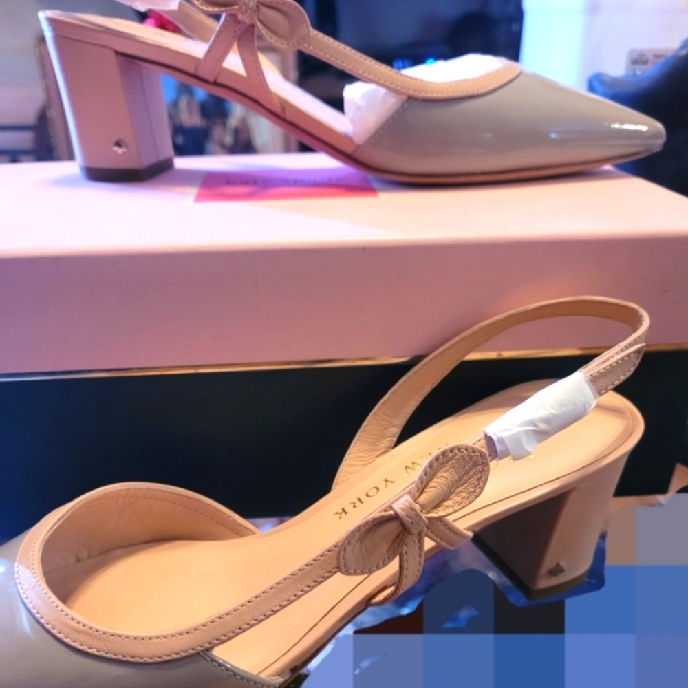 New In Box never worn Kate Spade midge bow 2 shoes